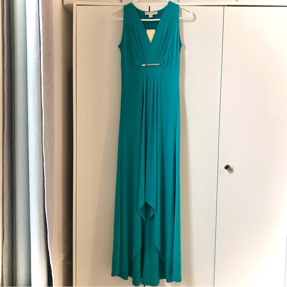 NWT MICHAEL KORS High - Low Turquoise Wedding Dress - Picture 11 of 11
